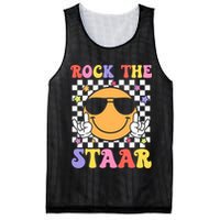 Rock The Staar Test Testing Day Smile Face Groovy Teacher  Mesh Reversible Basketball Jersey Tank