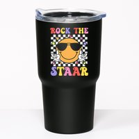 Rock The Staar Test Testing Day Smile Face Groovy Teacher  Tumbler