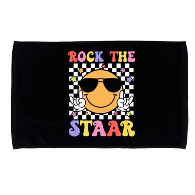 Rock The Staar Test Testing Day Smile Face Groovy Teacher  Microfiber Hand Towel