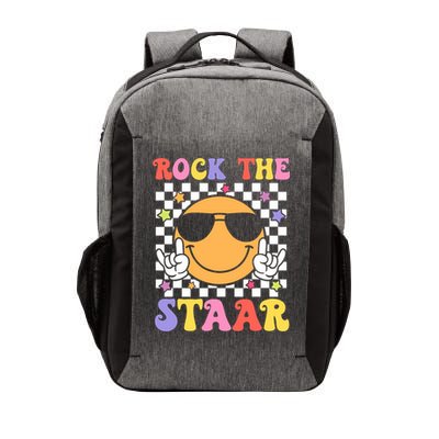 Rock The Staar Test Testing Day Smile Face Groovy Teacher  Vector Backpack