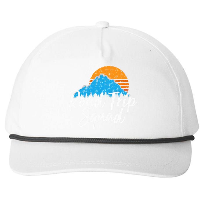 Road Trip Squad Traveling Souvenir Snapback Five-Panel Rope Hat