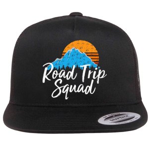 Road Trip Squad Traveling Souvenir Flat Bill Trucker Hat