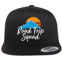 Road Trip Squad Traveling Souvenir Flat Bill Trucker Hat