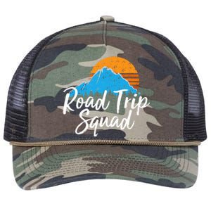 Road Trip Squad Traveling Souvenir Retro Rope Trucker Hat Cap