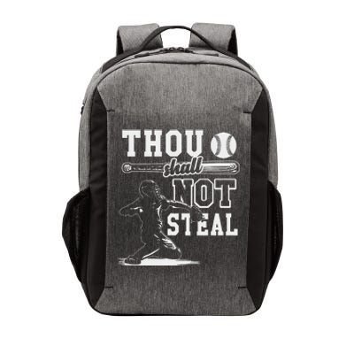 Retro Thou Shalt Not Steal Pitcher Strikeout Baseball Player Vector Backpack