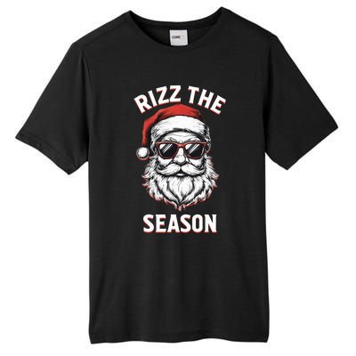 Rizz The Season Silly Christmas Funny Santa Tall Fusion ChromaSoft Performance T-Shirt