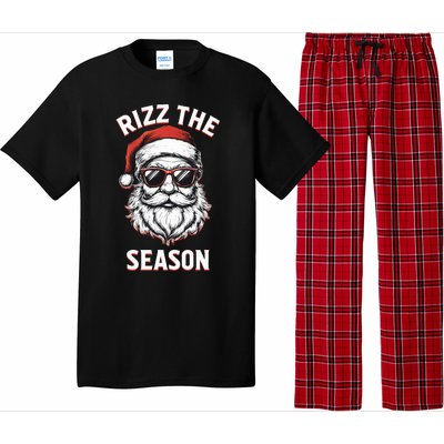 Rizz The Season Silly Christmas Funny Santa Pajama Set