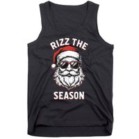 Rizz The Season Silly Christmas Funny Santa Tank Top