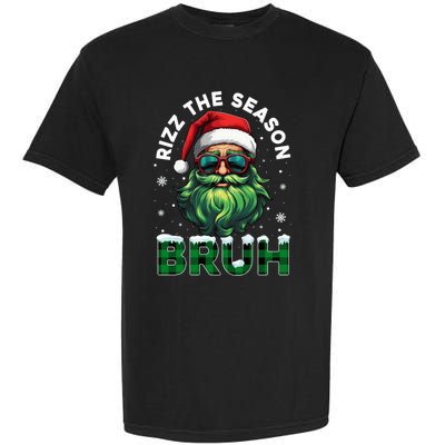 Rizz The Season Bruh Christmas Rizzmas Santa Claus Rizzler Garment-Dyed Heavyweight T-Shirt