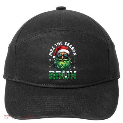 Rizz The Season Bruh Christmas Rizzmas Santa Claus Rizzler 7-Panel Snapback Hat