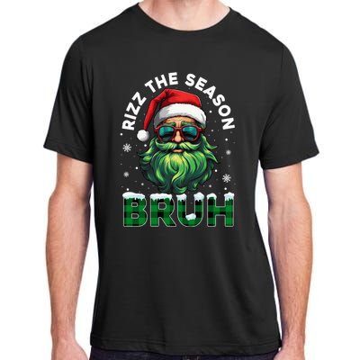 Rizz The Season Bruh Christmas Rizzmas Santa Claus Rizzler Adult ChromaSoft Performance T-Shirt