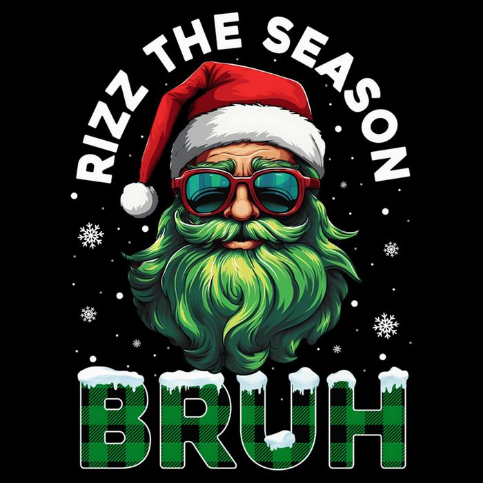 Rizz The Season Bruh Christmas Rizzmas Santa Claus Rizzler 16 in Basic Backpack