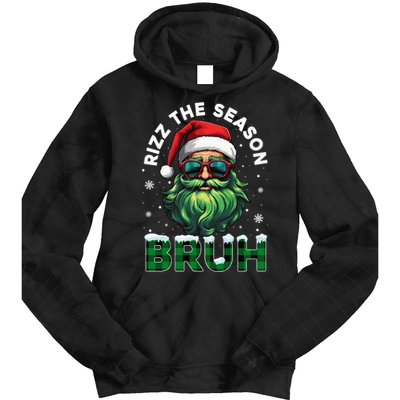 Rizz The Season Bruh Christmas Rizzmas Santa Claus Rizzler Tie Dye Hoodie
