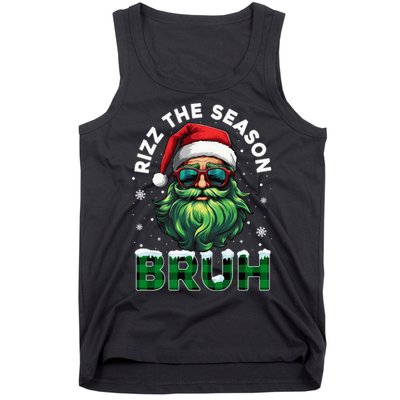 Rizz The Season Bruh Christmas Rizzmas Santa Claus Rizzler Tank Top