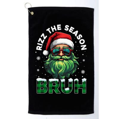 Rizz The Season Bruh Christmas Rizzmas Santa Claus Rizzler Golf Towel