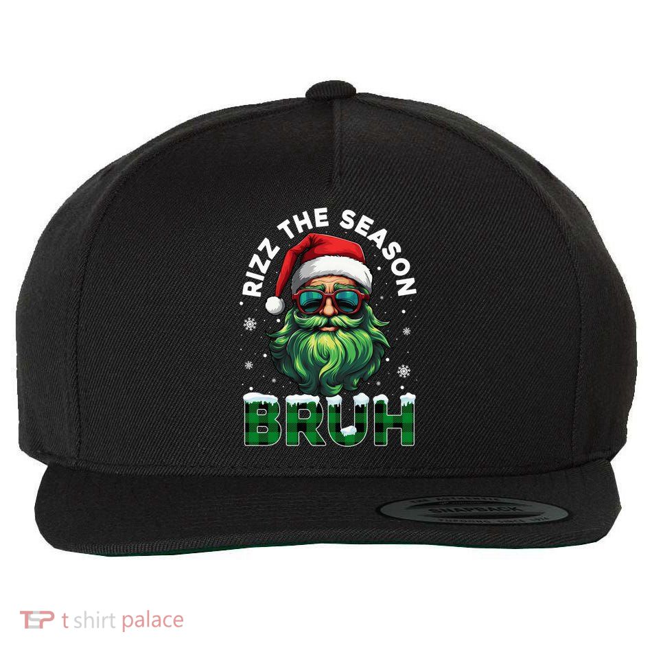 Rizz The Season Bruh Christmas Rizzmas Santa Claus Rizzler Wool Snapback Cap
