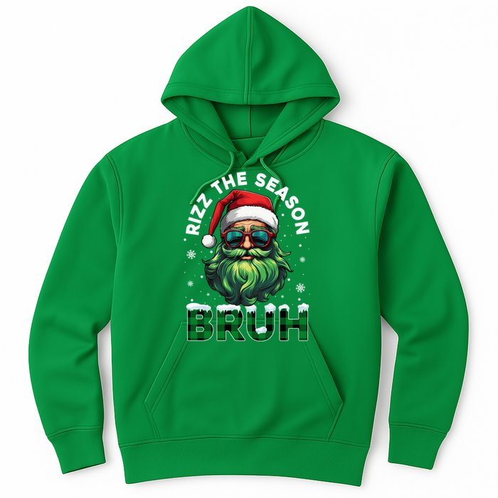 Rizz The Season Bruh Christmas Rizzmas Santa Claus Rizzler Hoodie