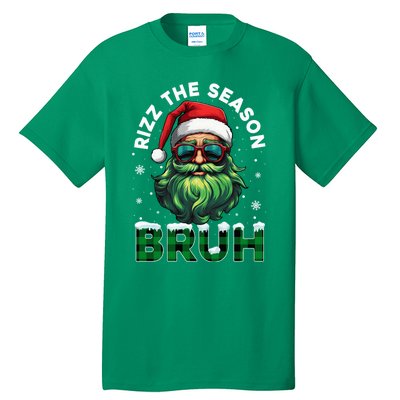 Rizz The Season Bruh Christmas Rizzmas Santa Claus Rizzler Tall T-Shirt