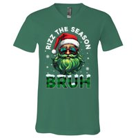 Rizz The Season Bruh Christmas Rizzmas Santa Claus Rizzler V-Neck T-Shirt