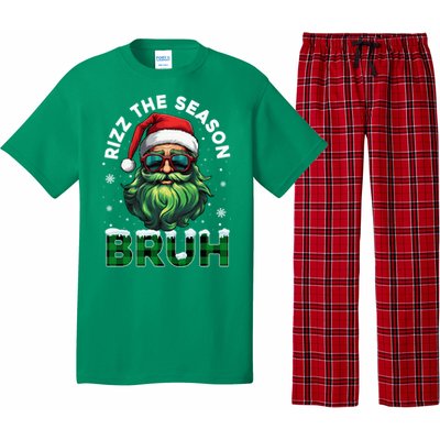 Rizz The Season Bruh Christmas Rizzmas Santa Claus Rizzler Pajama Set