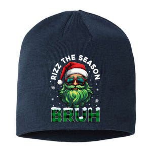 Rizz The Season Bruh Christmas Rizzmas Santa Claus Rizzler Sustainable Beanie