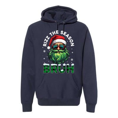 Rizz The Season Bruh Christmas Rizzmas Santa Claus Rizzler Premium Hoodie