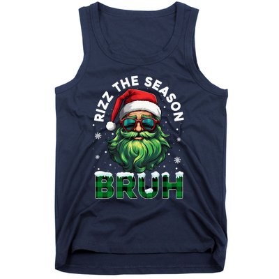 Rizz The Season Bruh Christmas Rizzmas Santa Claus Rizzler Tank Top