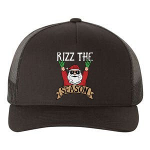 Rizz The Season Funny Christmas Santa Rock Xmas Rocker Yupoong Adult 5-Panel Trucker Hat