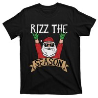 Rizz The Season Funny Christmas Santa Rock Xmas Rocker T-Shirt