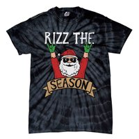 Rizz The Season Funny Christmas Santa Rock Xmas Rocker Tie-Dye T-Shirt