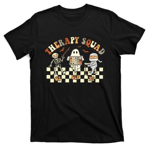 Retro Therapy Squad SLP OT PT Team Halloween Speech Physical T-Shirt