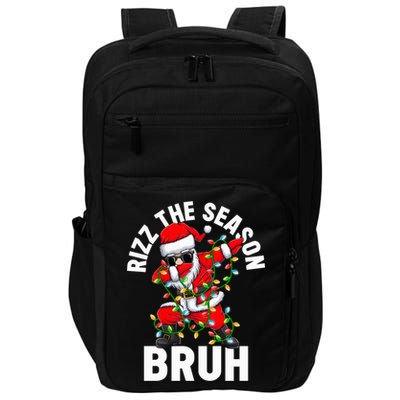 Rizz The Season Bruh Christmas Rizzmas Santa Claus Rizzler Impact Tech Backpack