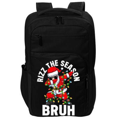 Rizz The Season Bruh Christmas Rizzmas Santa Claus Rizzler Impact Tech Backpack