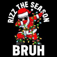 Rizz The Season Bruh Christmas Rizzmas Santa Claus Rizzler 16 in Basic Backpack