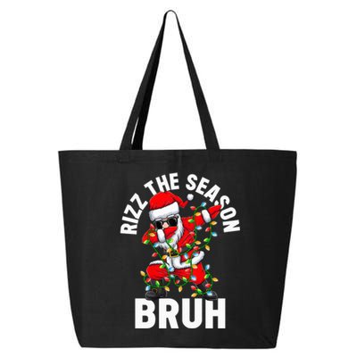 Rizz The Season Bruh Christmas Rizzmas Santa Claus Rizzler 25L Jumbo Tote