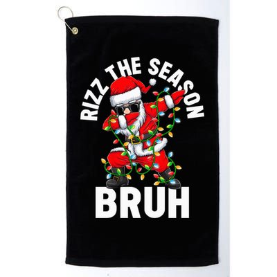 Rizz The Season Bruh Christmas Rizzmas Santa Claus Rizzler Golf Towel