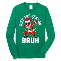 Rizz The Season Bruh Christmas Rizzmas Santa Claus Rizzler Long Sleeve Shirt