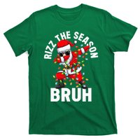 Rizz The Season Bruh Christmas Rizzmas Santa Claus Rizzler T-Shirt