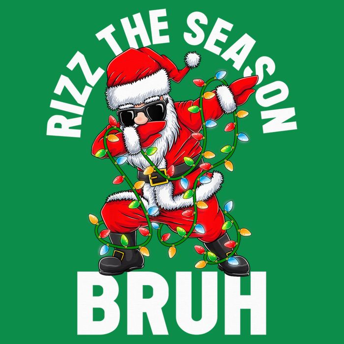 Rizz The Season Bruh Christmas Rizzmas Santa Claus Rizzler T-Shirt