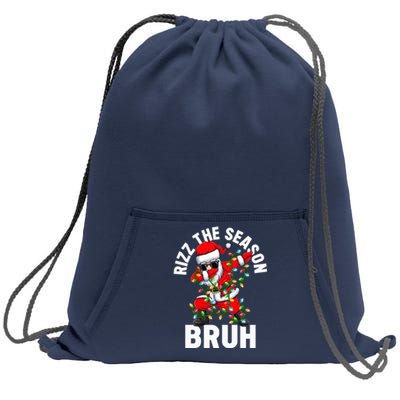 Rizz The Season Bruh Christmas Rizzmas Santa Claus Rizzler Sweatshirt Cinch Pack Bag