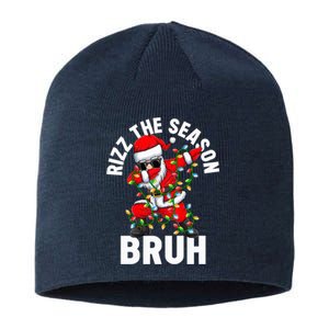 Rizz The Season Bruh Christmas Rizzmas Santa Claus Rizzler Sustainable Beanie