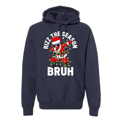 Rizz The Season Bruh Christmas Rizzmas Santa Claus Rizzler Premium Hoodie