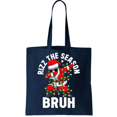 Rizz The Season Bruh Christmas Rizzmas Santa Claus Rizzler Tote Bag