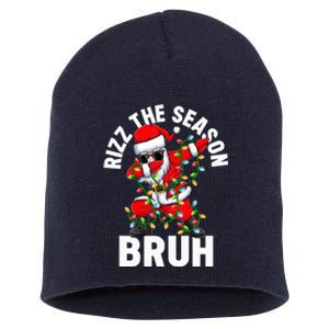 Rizz The Season Bruh Christmas Rizzmas Santa Claus Rizzler Short Acrylic Beanie