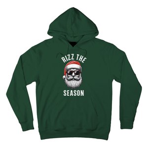 Rizz The Season Silly Christmas Funny Santa Hoodie