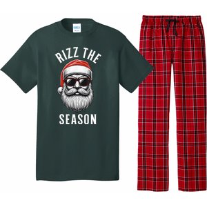 Rizz The Season Silly Christmas Funny Santa Pajama Set