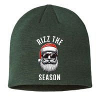 Rizz The Season Silly Christmas Funny Santa Sustainable Beanie