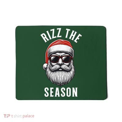 Rizz The Season Silly Christmas Funny Santa Mousepad
