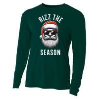 Rizz The Season Silly Christmas Funny Santa Cooling Performance Long Sleeve Crew