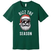 Rizz The Season Silly Christmas Funny Santa Premium T-Shirt